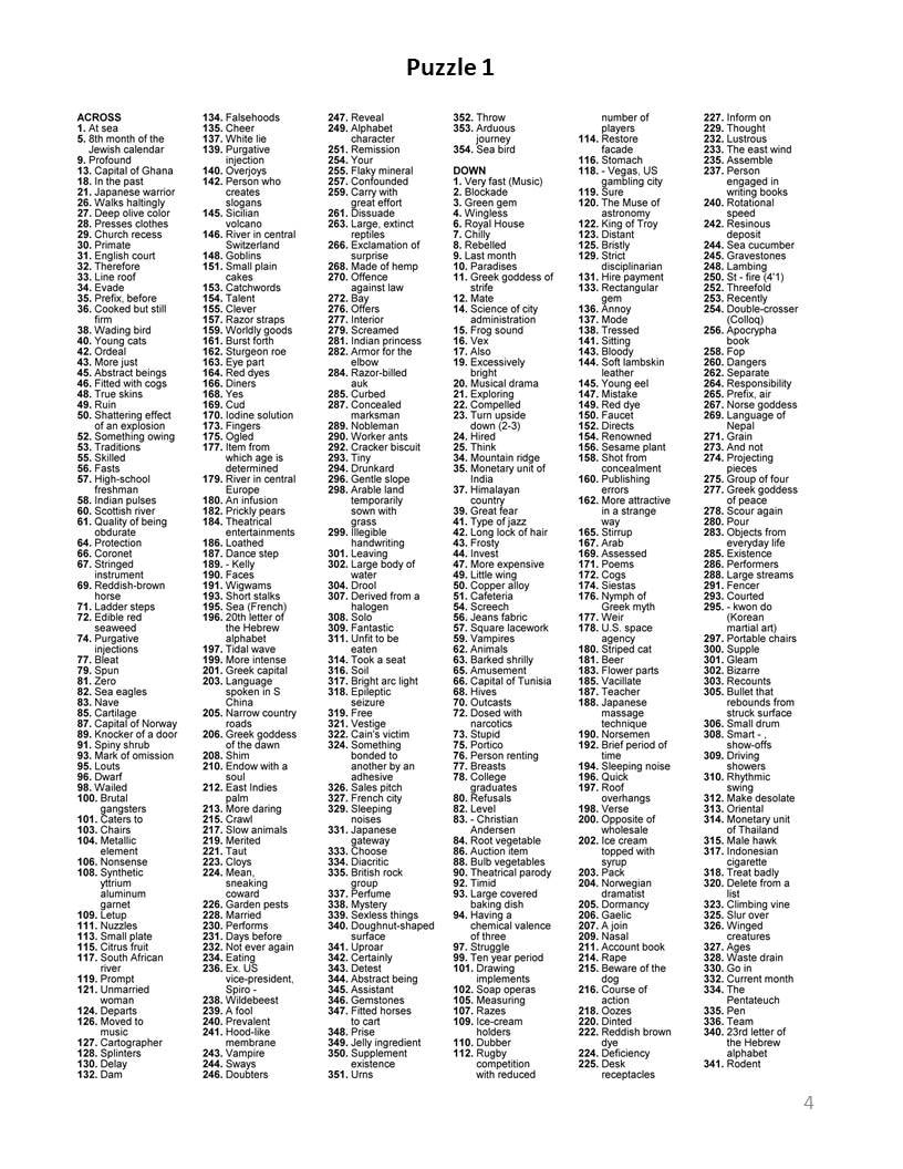 Digital Download 40 Printable Giant Crossword Puzzles For Adults Large Print Easy To Read Mega Size Games With Solutions Etsy Digital Download 40 Printable Giant Crossword Puzzles For Adults Large Print Easy To Read Mega Size Games With Solutions Etsy