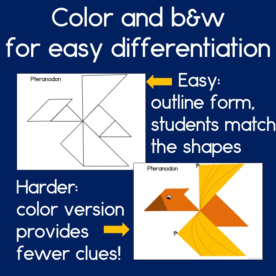 Dinosaurs Tangram Puzzles Printable 2D Shapes Math Center Tangrams Made By Teachers Dinosaurs Tangram Puzzles Printable 2D Shapes Math Center Tangrams Made By Teachers