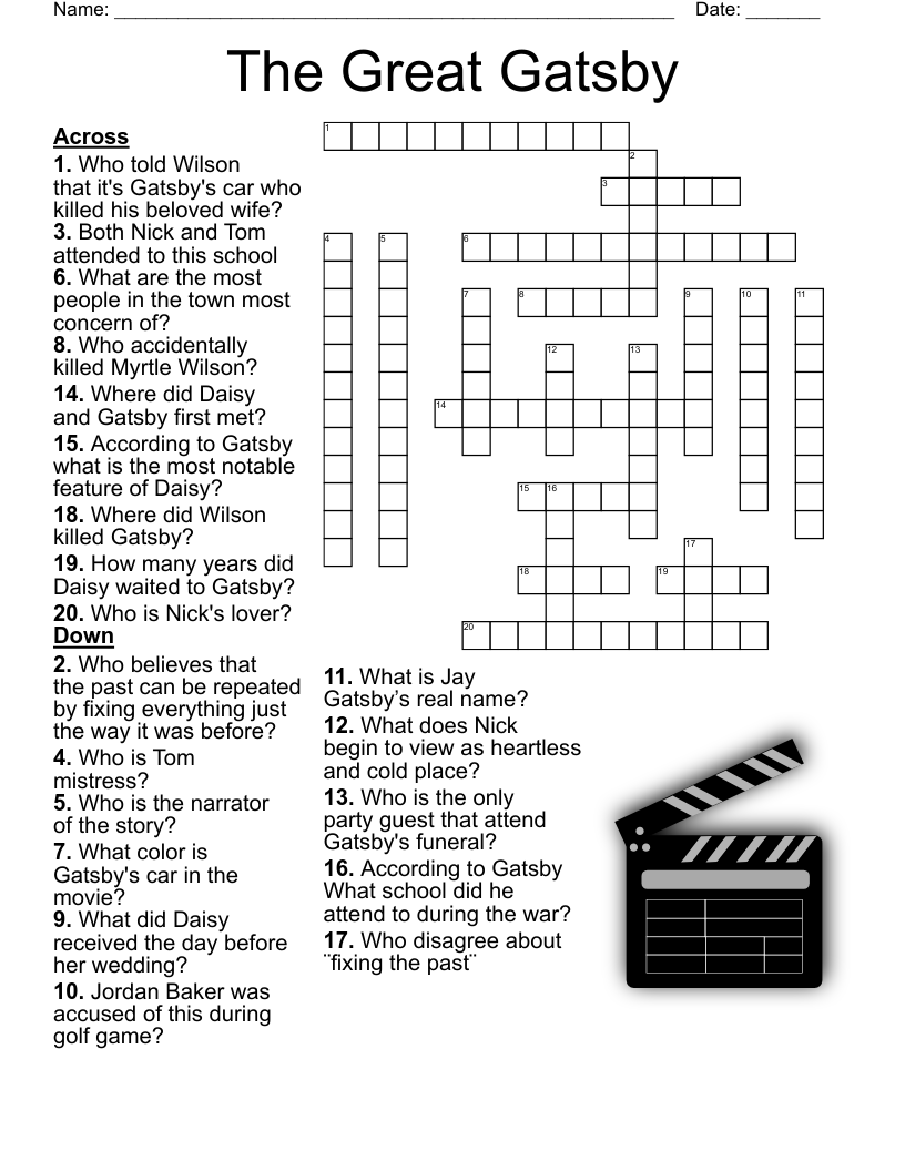 Disney Movies Crossword WordMint