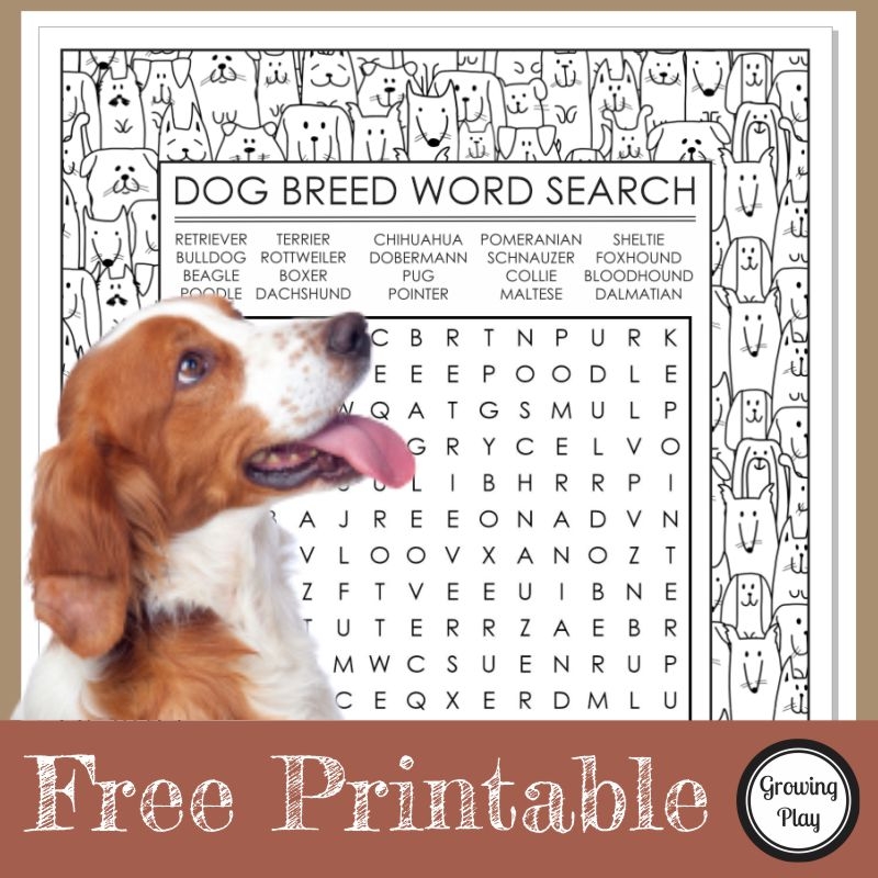 Dog Word Search Puzzles Printable Dog Word Search Puzzles Printable