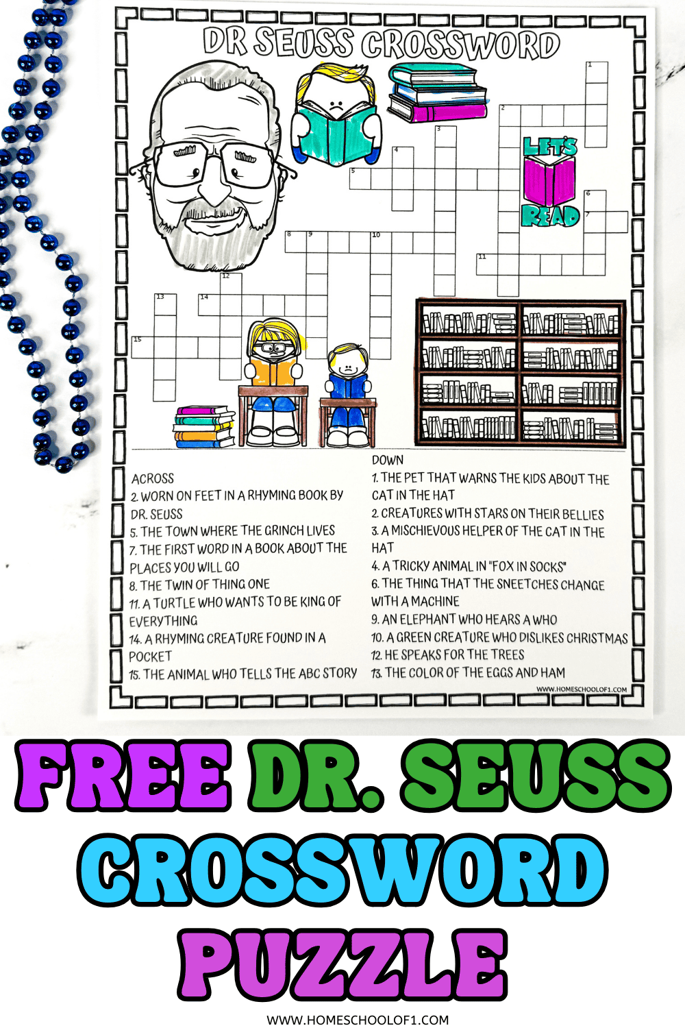 Dr Seuss Crossword Puzzle Free Printable Dr Seuss Crossword Puzzle Free Printable