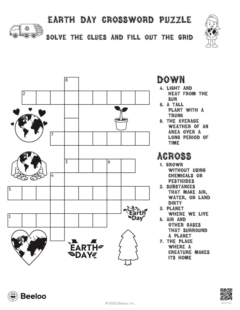 Earth Day Crossword Puzzle Beeloo Printable Crafts And Activities For Kids Earth Day Crossword Puzzle Beeloo Printable Crafts And Activities For Kids