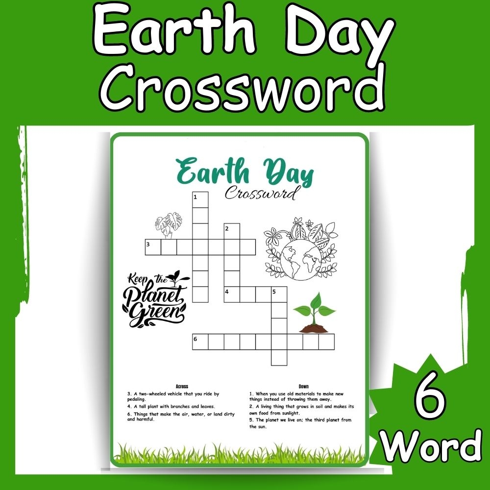 Earth Day Crossword Puzzle Free Educational Activity For April 22nd Made By Teachers Earth Day Crossword Puzzle Free Educational Activity For April 22nd Made By Teachers