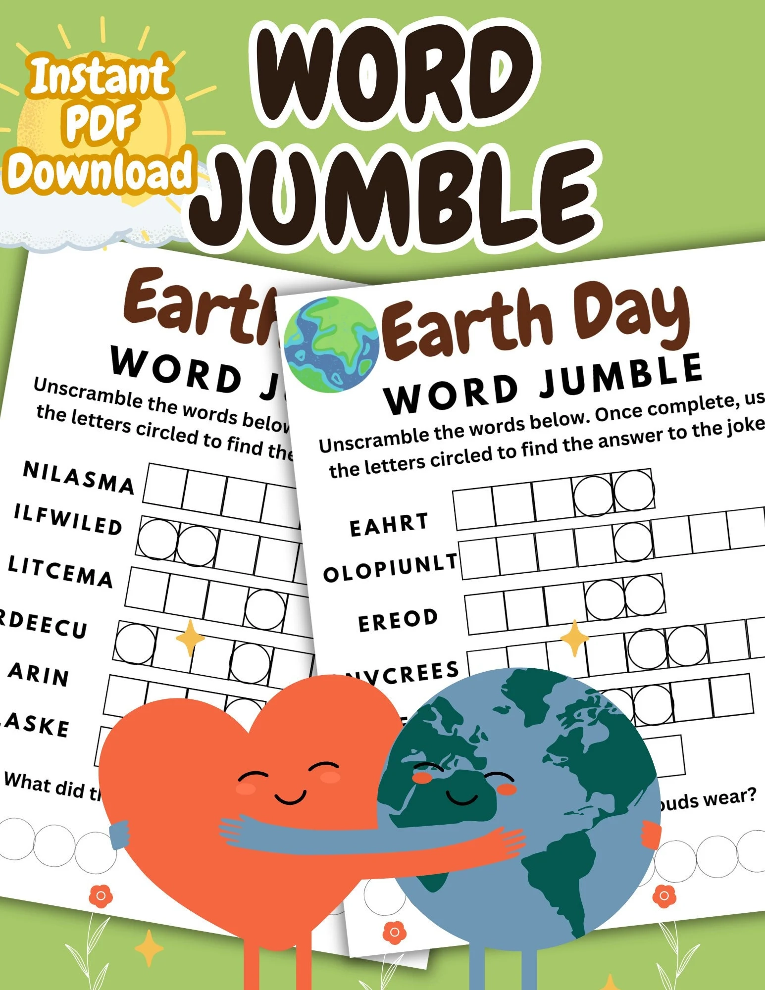 Earth Day Printable Word Jumble Puzzles Word Scramble Game PDF Download World Earth Day Activity Word Puzzle For Kids Teens Adults Etsy Earth Day Printable Word Jumble Puzzles Word Scramble Game PDF Download World Earth Day Activity Word Puzzle For Kids Teens Adults Etsy