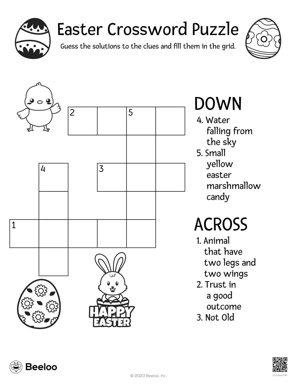 Easter Crossword Puzzle Beeloo Printable Crafts And Activities For Kids Easter Crossword Puzzle Beeloo Printable Crafts And Activities For Kids