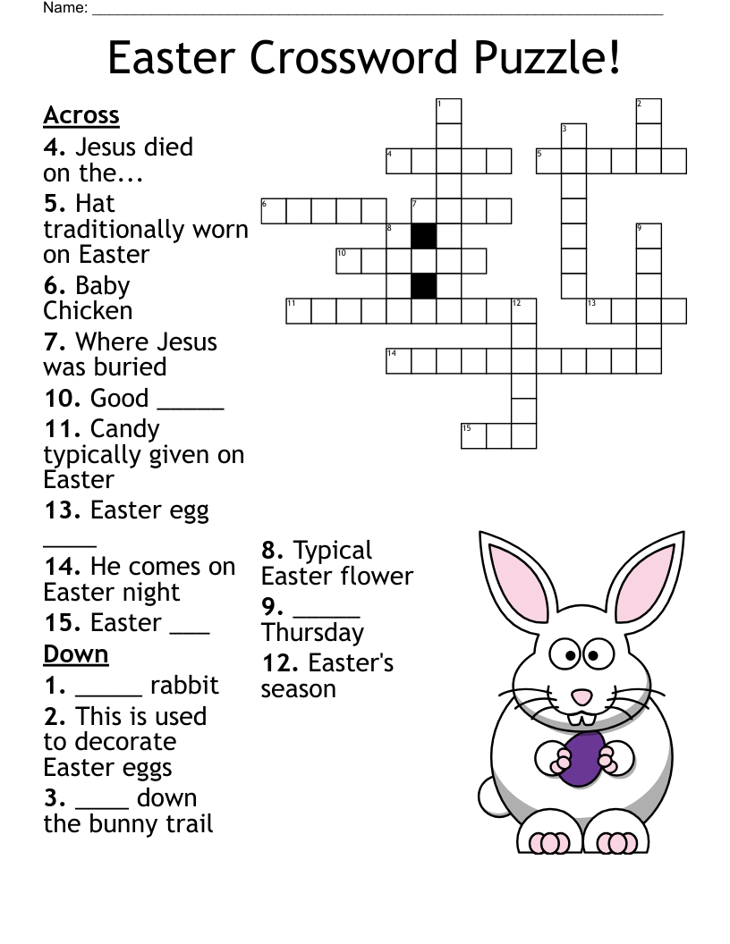 easter crossword puzzle wordmint easter crossword puzzle wordmint