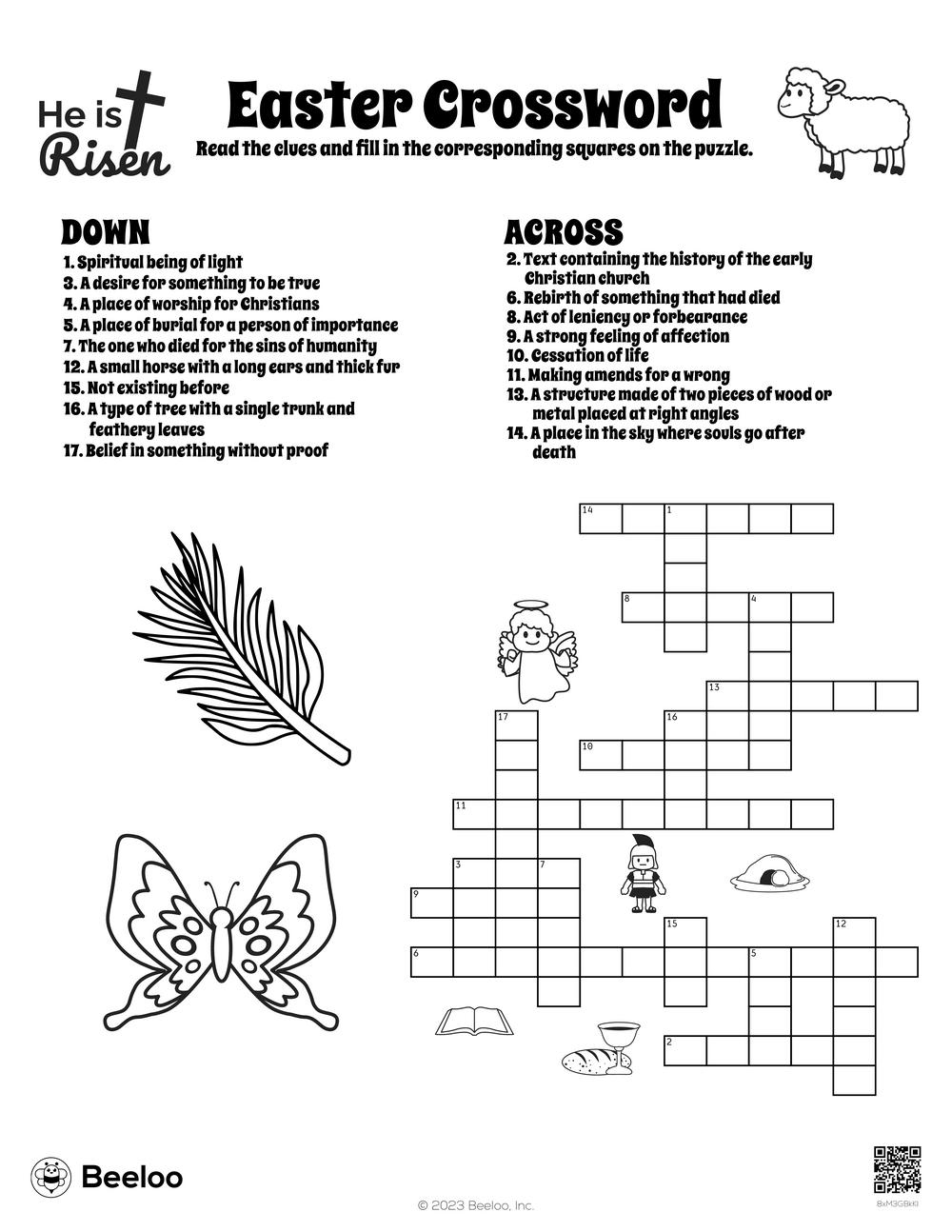 Easter themed Crossword Puzzles Beeloo Printable Crafts And Activities For Kids Easter themed Crossword Puzzles Beeloo Printable Crafts And Activities For Kids