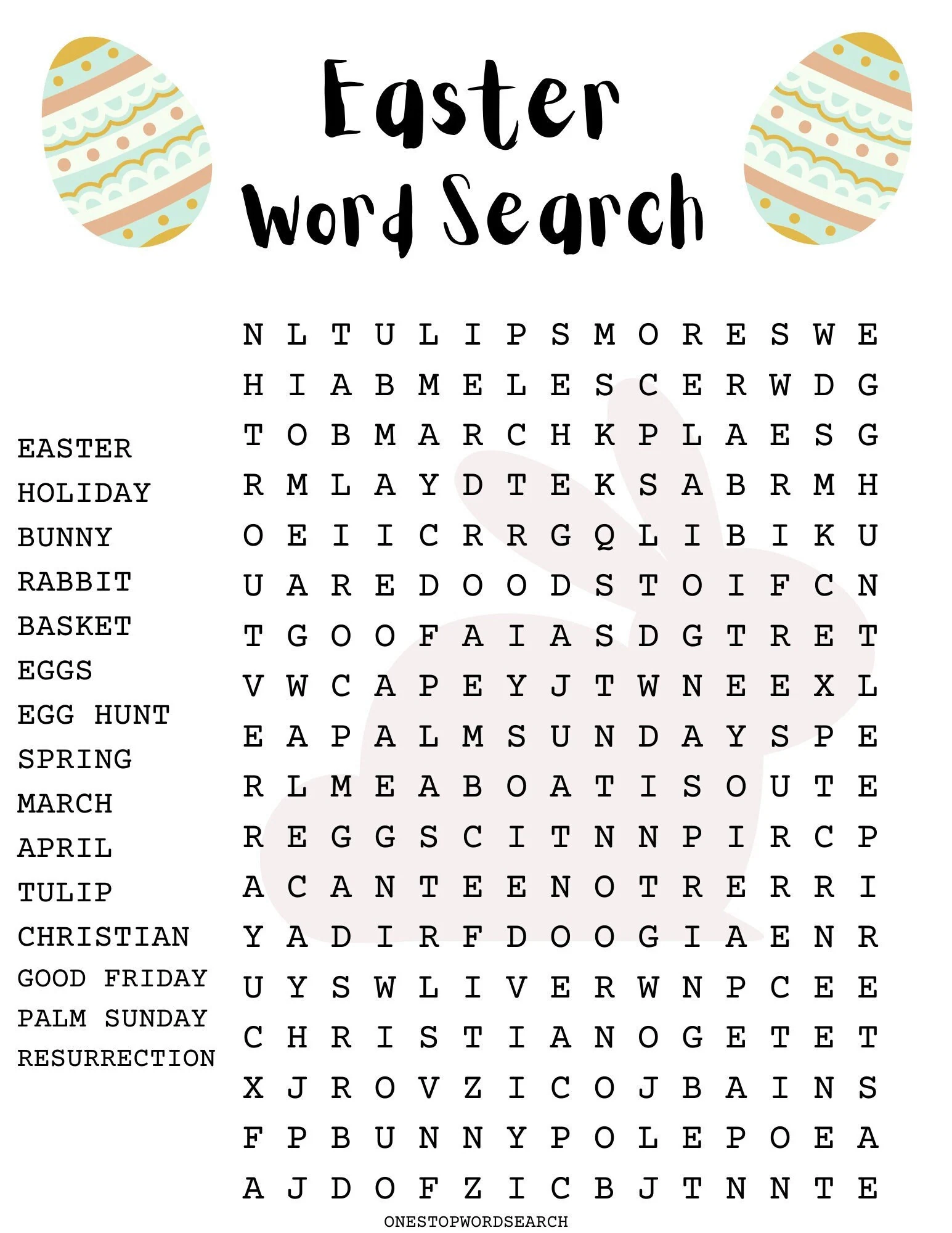 Easter Word Search Puzzle With Answer Sheet Easter Games Easter Activities Holidays Etsy UK Easter Word Search Puzzle With Answer Sheet Easter Games Easter Activities Holidays Etsy UK