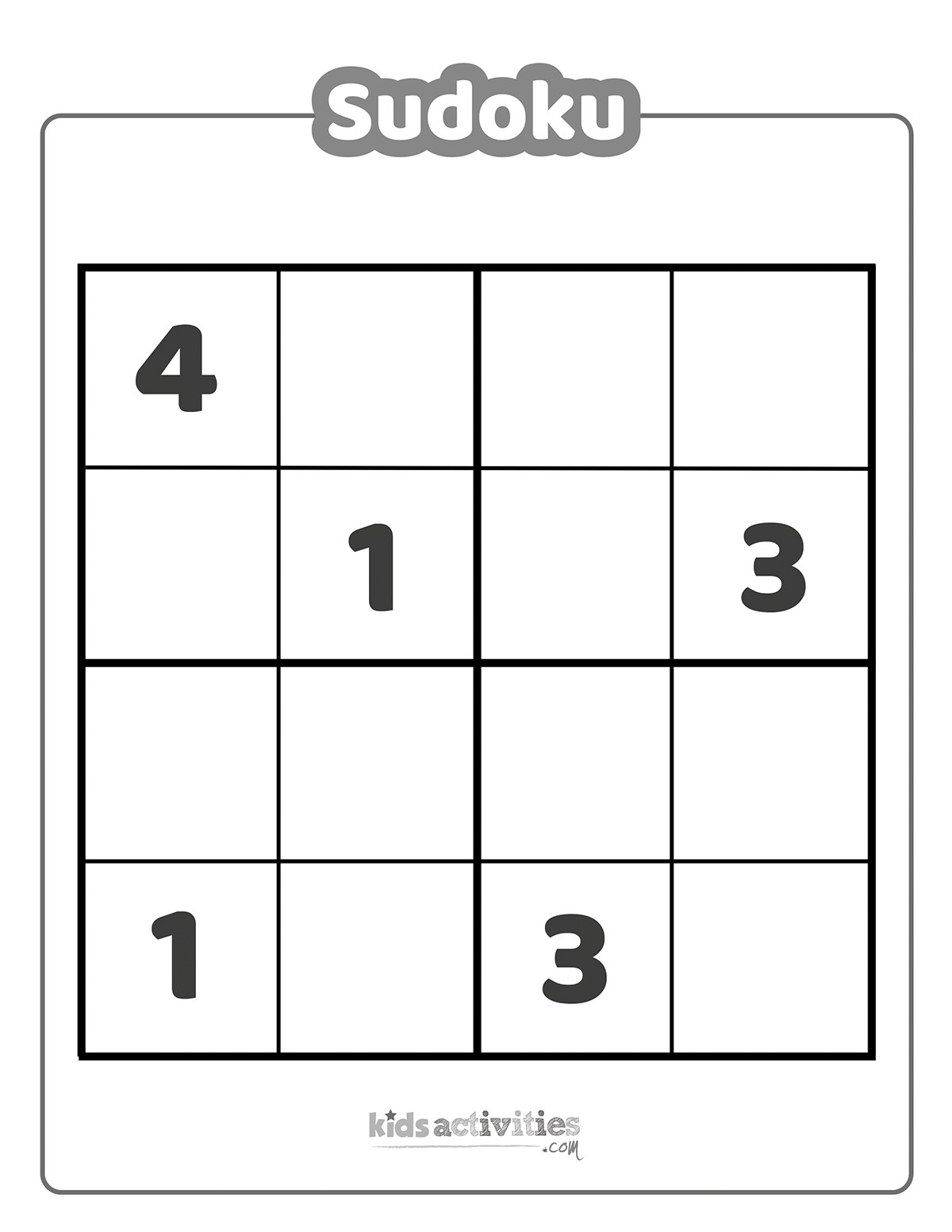 Easy And Hard Sudoku Printables Kids Activities Blog Worksheets Library Easy And Hard Sudoku Printables Kids Activities Blog Worksheets Library