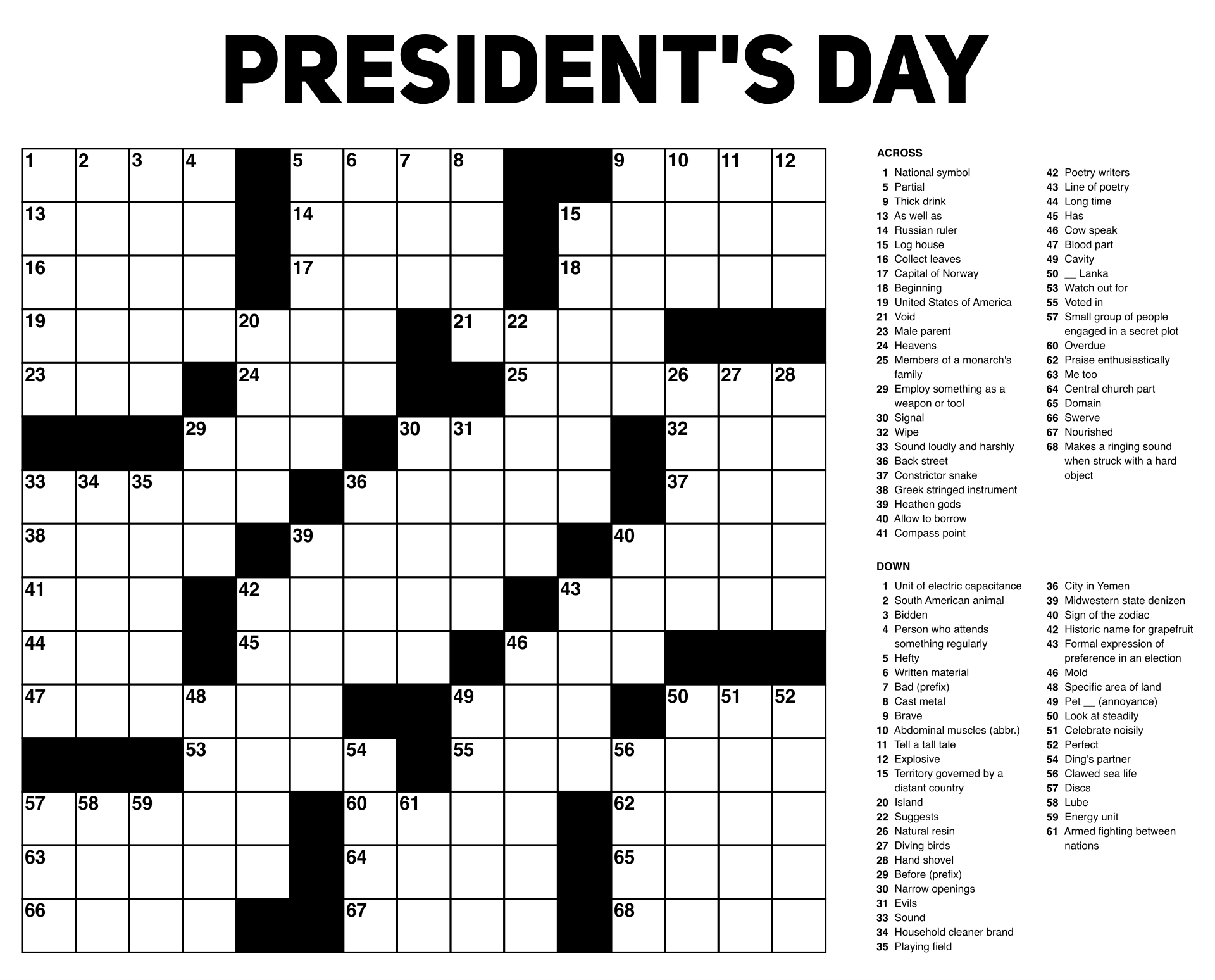 Easy Printable Crossword Puzzles Free Worksheets Library Easy Printable Crossword Puzzles Free Worksheets Library
