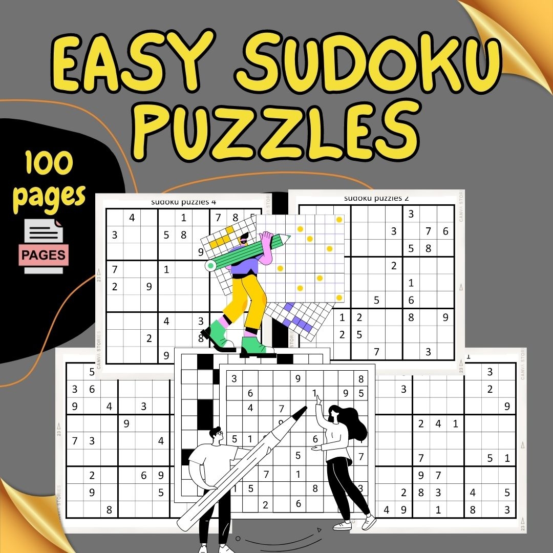 Easy Sudoku Puzzles 100 Pages Boost Your Brainpower And Have Fun Made By Teachers Easy Sudoku Puzzles 100 Pages Boost Your Brainpower And Have Fun Made By Teachers