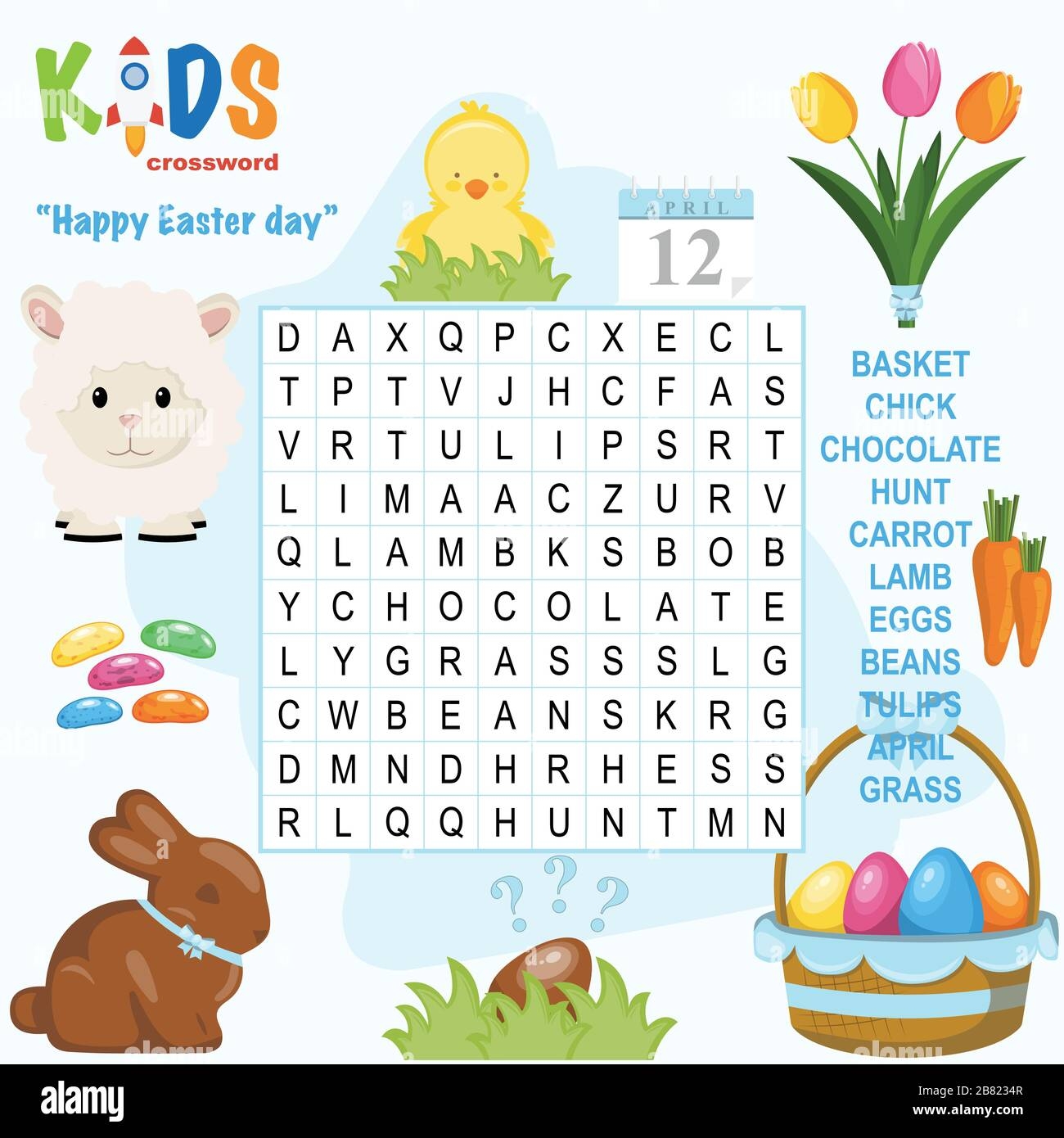 Easter Printable Crossword Puzzles