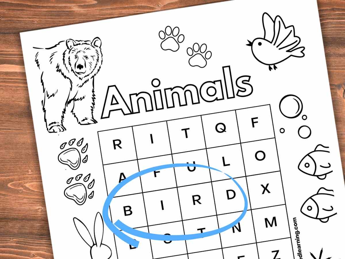 Easy Word Searches For Kindergarten Nature Inspired Learning Easy Word Searches For Kindergarten Nature Inspired Learning