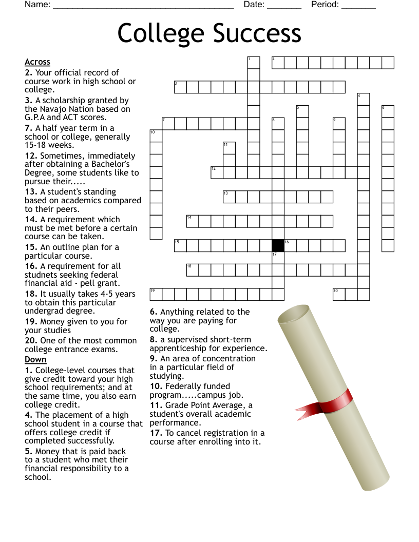 EDUCATION Crossword WordMint