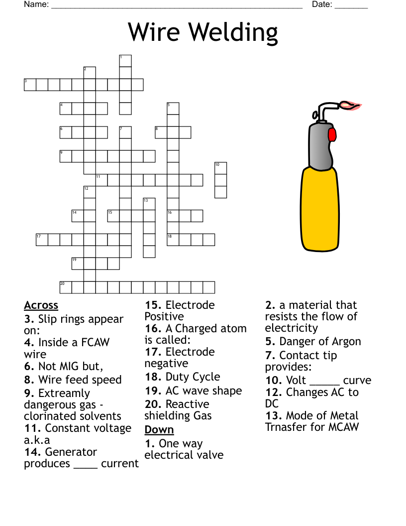 Electrician s Tools Crossword WordMint Electrician s Tools Crossword WordMint