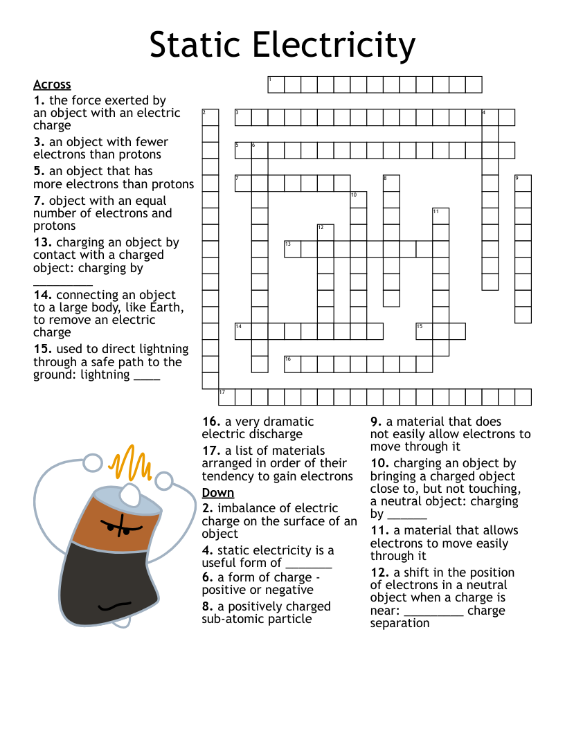 Printable Crossword Puzzles For Electricians Printable Crossword Puzzles For Electricians