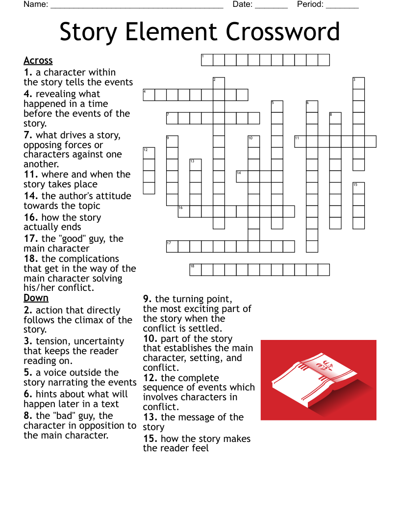 Elements Of Literature Crossword WordMint Elements Of Literature Crossword WordMint