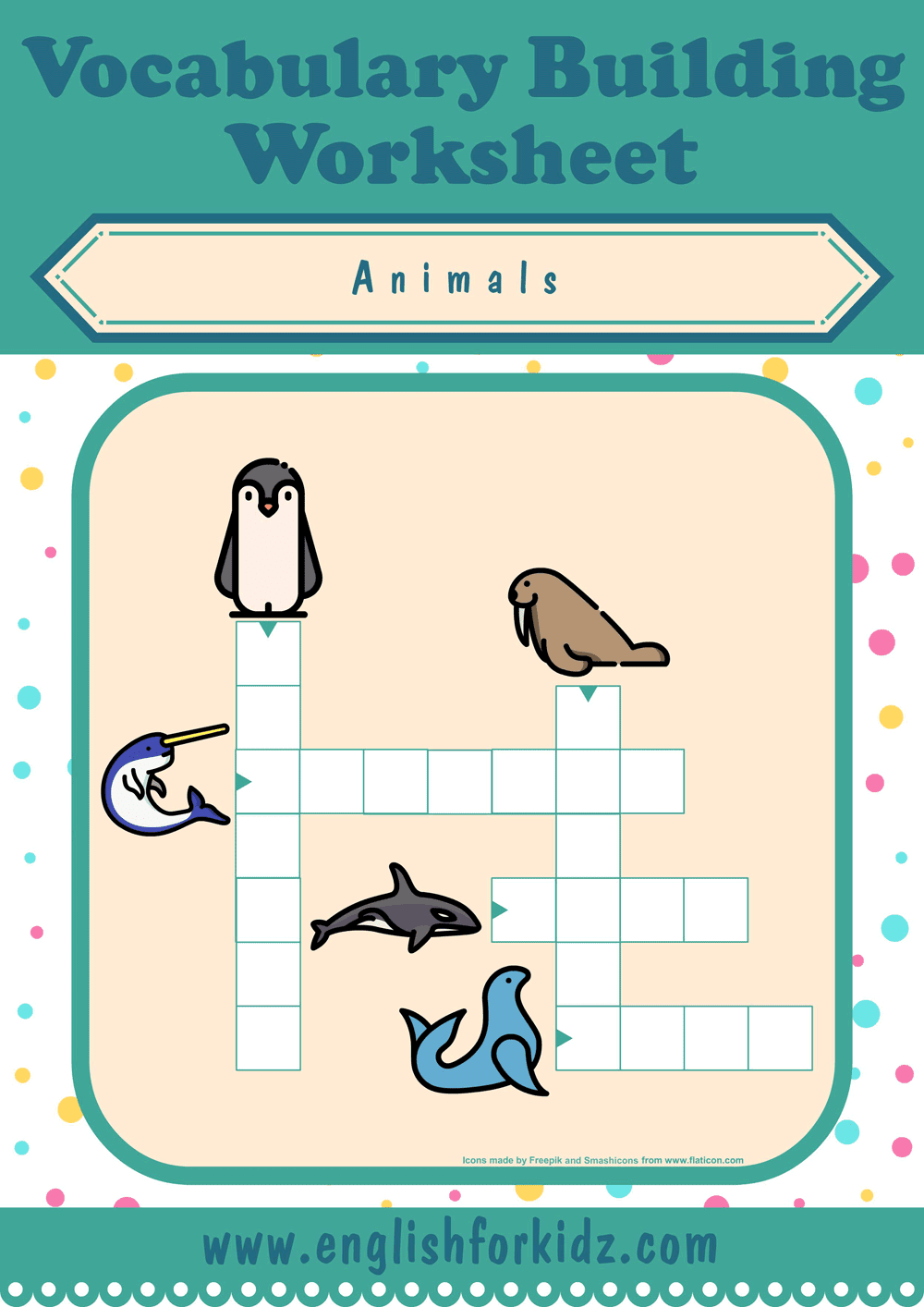 English For Kids Step By Step Animals Crossword Puzzles English For Kids Step By Step Animals Crossword Puzzles