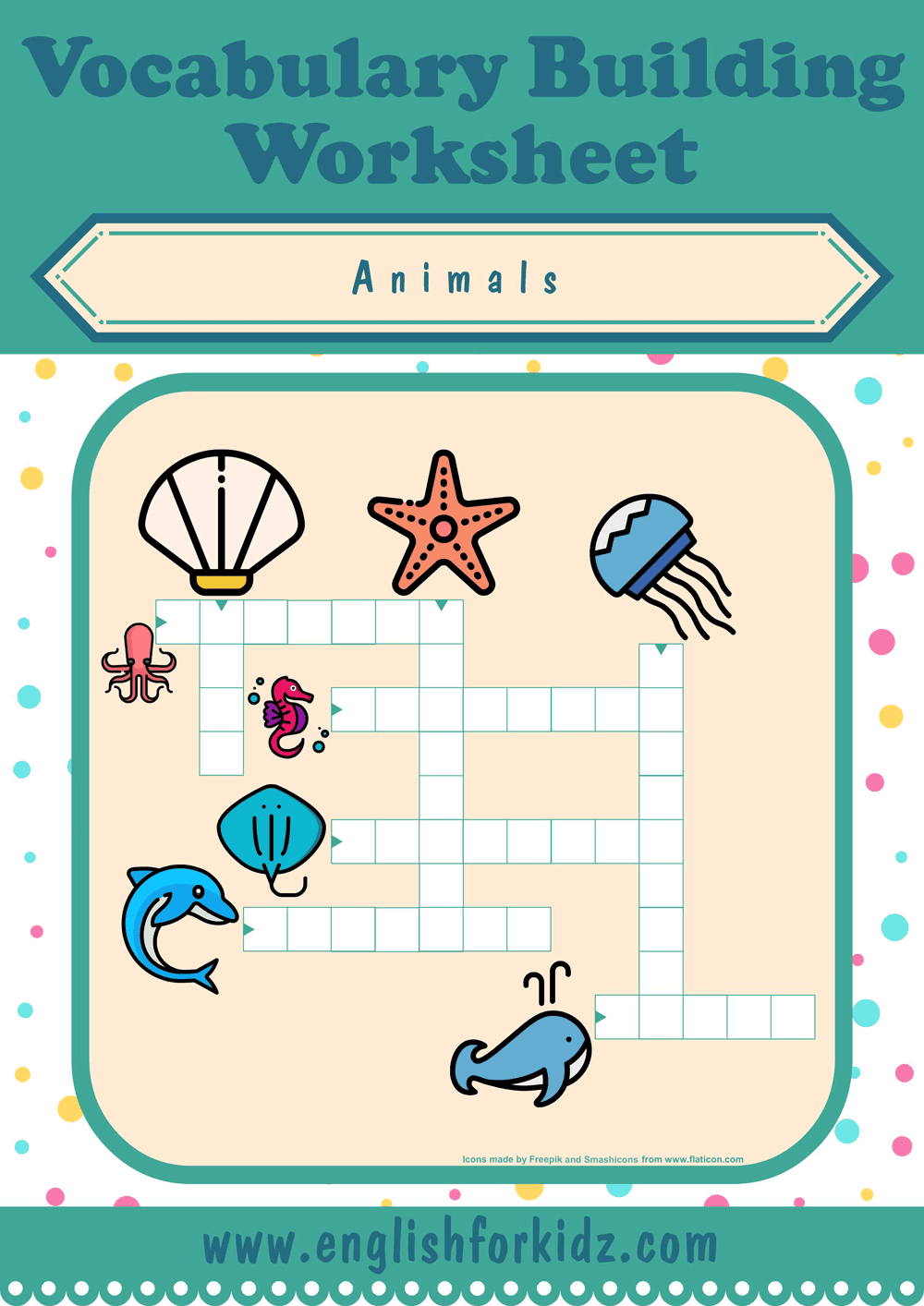 English For Kids Step By Step Animals Crossword Puzzles English For Kids Step By Step Animals Crossword Puzzles