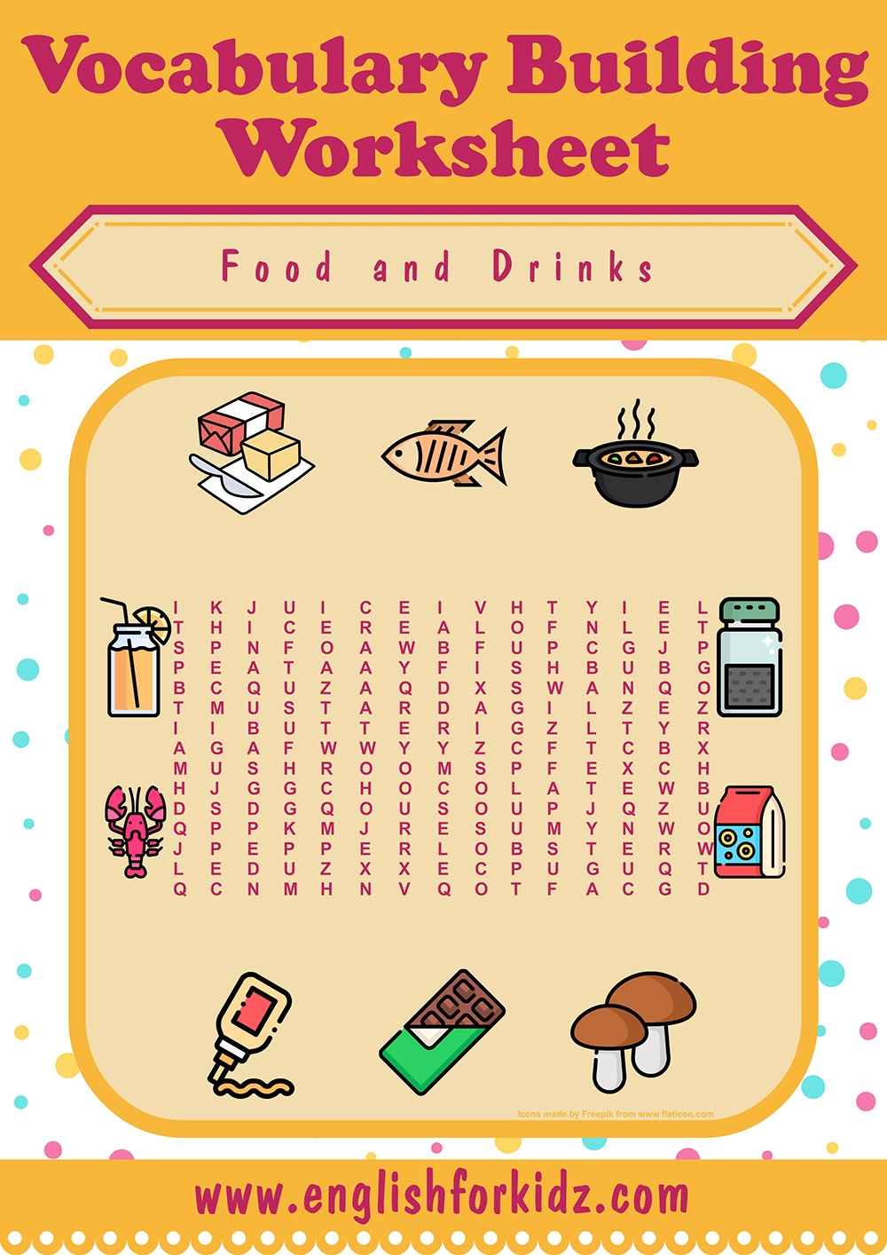 Free Printable Word Search Puzzles-Seafood Free Printable Word Search Puzzles-Seafood