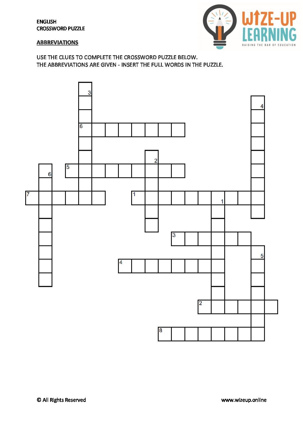 English Language Crossword Puzzle Bundle Grade 4 7 Teacha Worksheets Library English Language Crossword Puzzle Bundle Grade 4 7 Teacha Worksheets Library