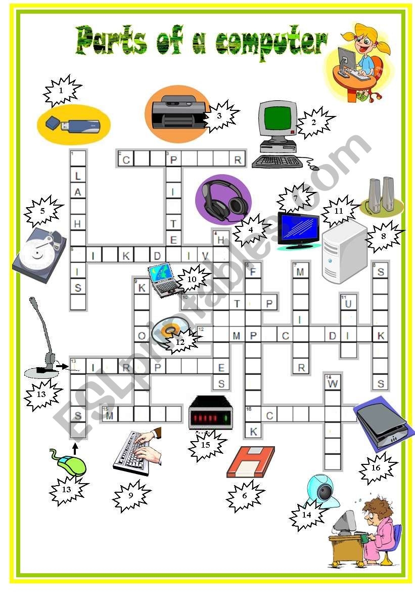 Printable Computer Crossword Puzzles Printable Computer Crossword Puzzles