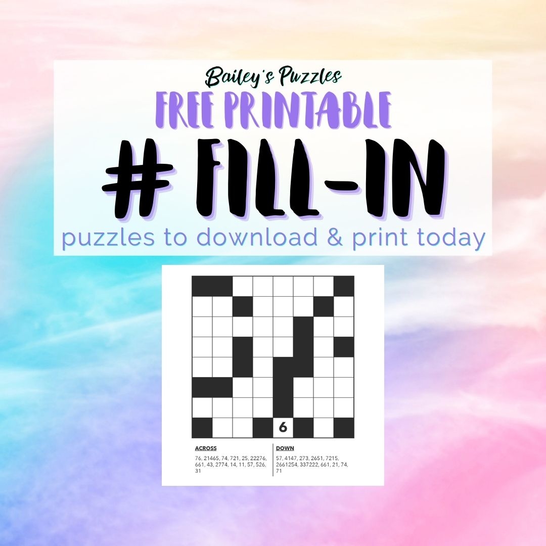 Free Printable Fill In Puzzles Online Free Printable Fill In Puzzles Online