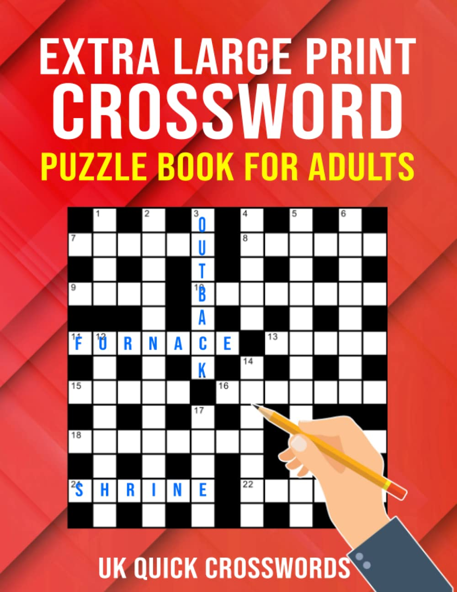 Extra Large Print Crossword Puzzle Book For Adults UK Quick Crosswords Large EBay Extra Large Print Crossword Puzzle Book For Adults UK Quick Crosswords Large EBay