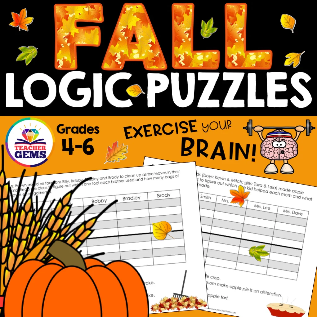 Printable Logic Puzzles Printable Logic Puzzles