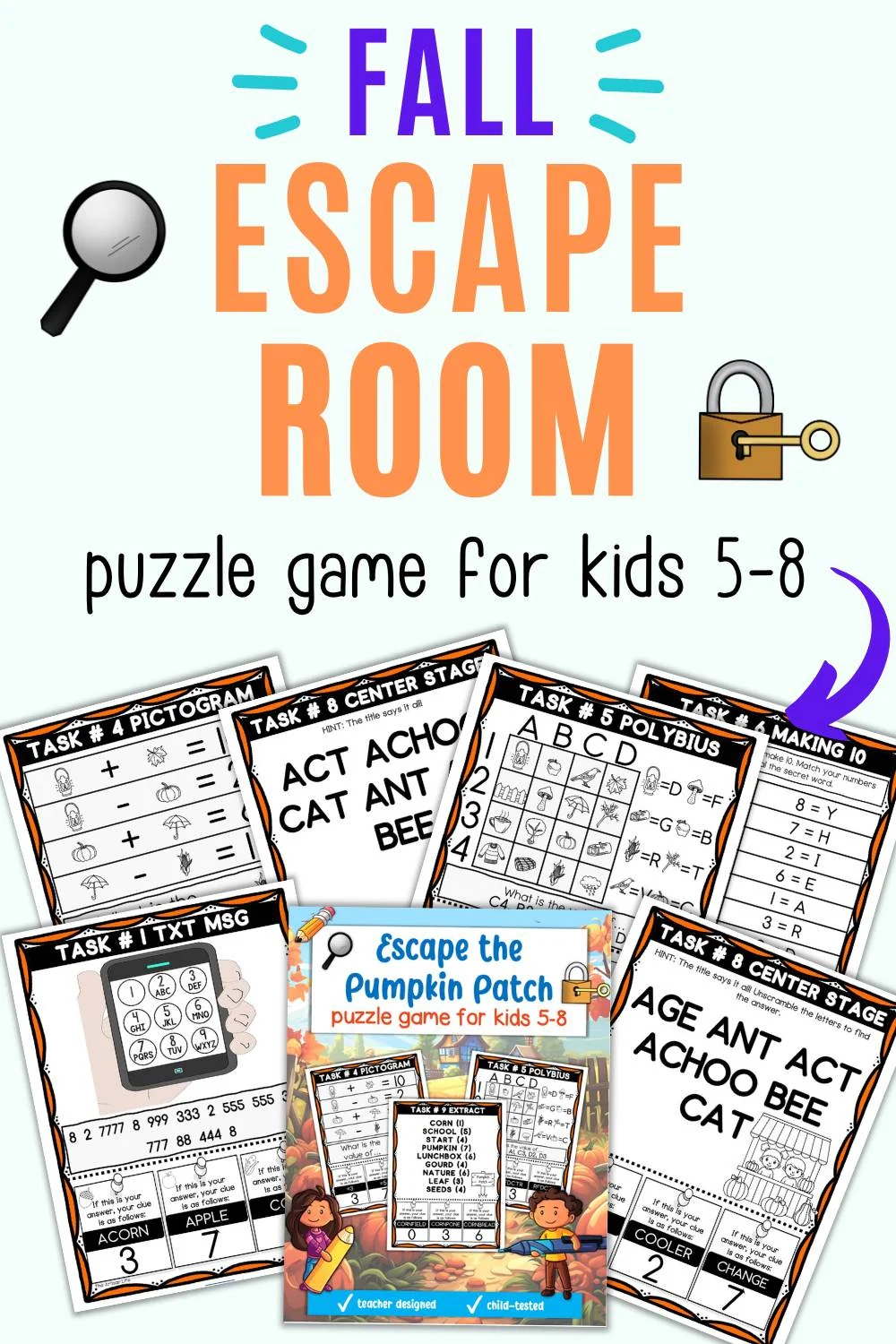 Fall Escape Room For Kindergarten And First Grade The Artisan Life Fall Escape Room For Kindergarten And First Grade The Artisan Life