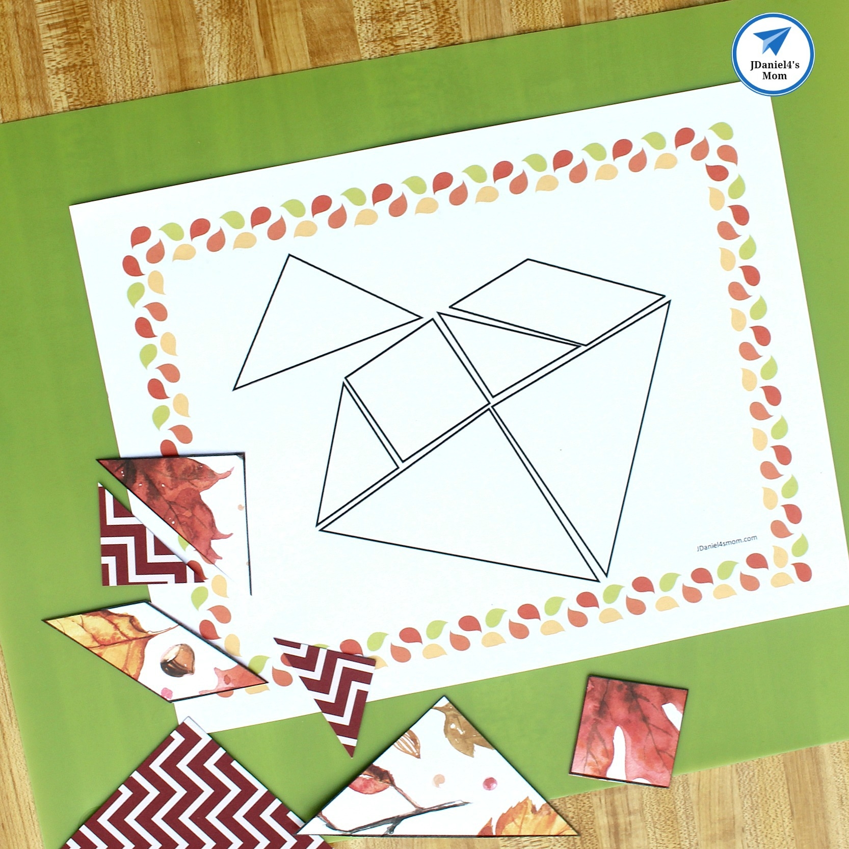 Fall Themed Printable Tangram Puzzles JDaniel4s Mom Fall Themed Printable Tangram Puzzles JDaniel4s Mom