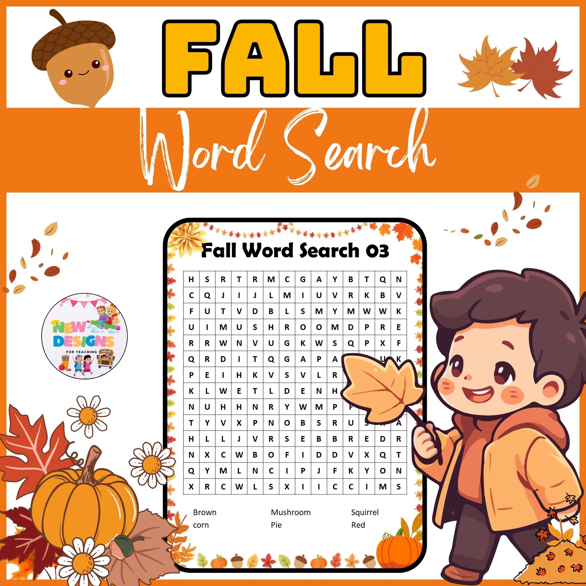 Fall Word Search Activity Autumn Puzzle Printable October Worksheets Made By Teachers Fall Word Search Activity Autumn Puzzle Printable October Worksheets Made By Teachers