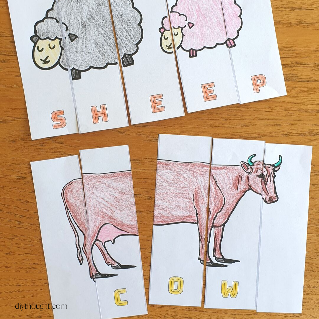 Farm Animal Learning Puzzles DIY Thought Farm Animal Learning Puzzles DIY Thought