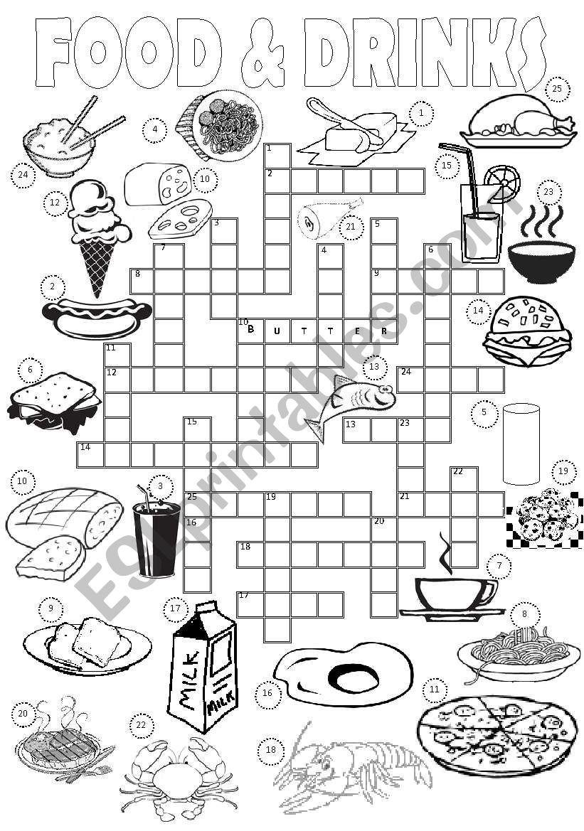 Food Crossword Puzzles Printable Food Crossword Puzzles Printable