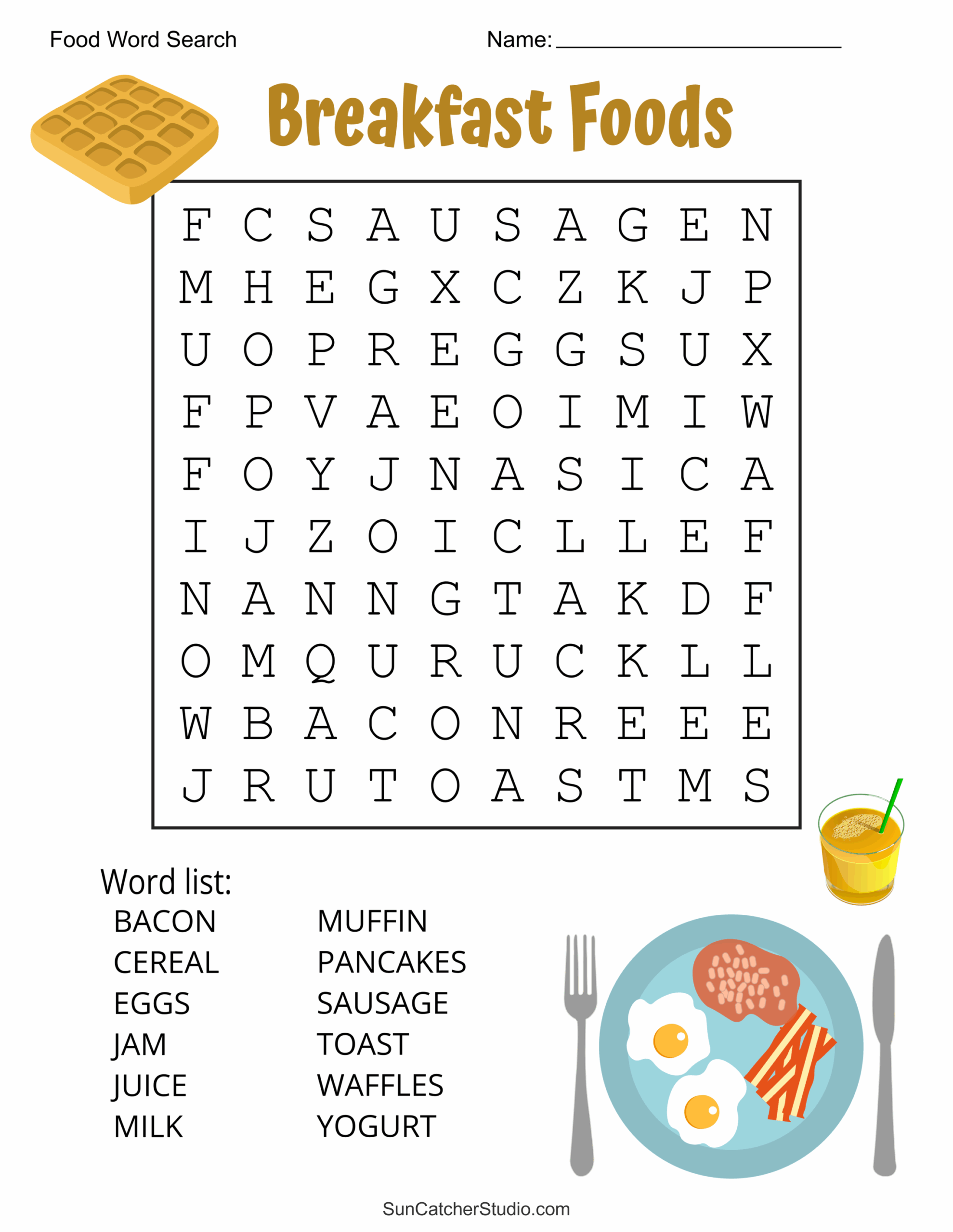 Food Word Search Free Printable Puzzles Free Printables Monograms Design Tools Patterns U0026 DIY Projects Food Word Search Free Printable Puzzles Free Printables Monograms Design Tools Patterns U0026 DIY Projects