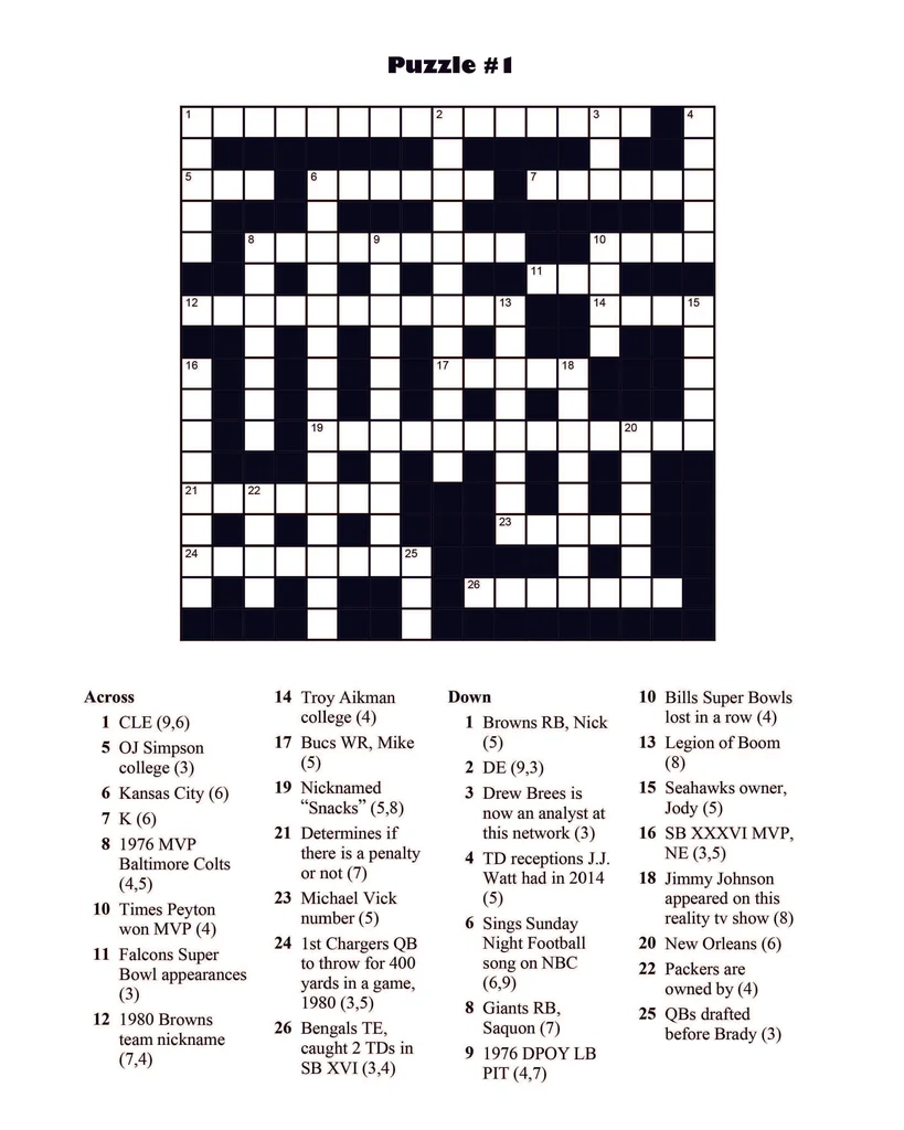 Football Crosswords Test Your Knowledge Of America s Most Popular Spo Dylanna Press Football Crosswords Test Your Knowledge Of America s Most Popular Spo Dylanna Press