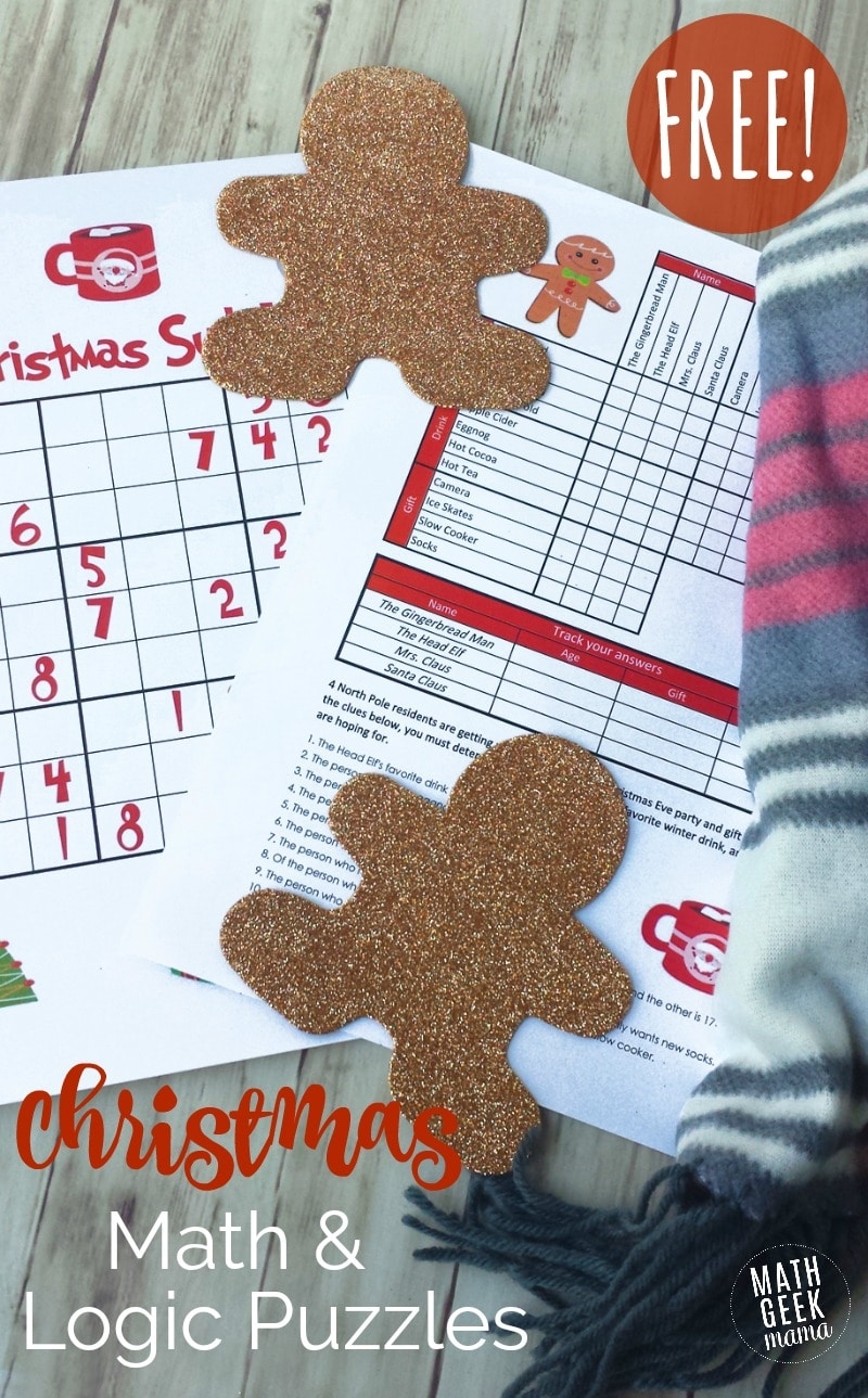 Free Christmas Math Logic Puzzles Free Christmas Math Logic Puzzles
