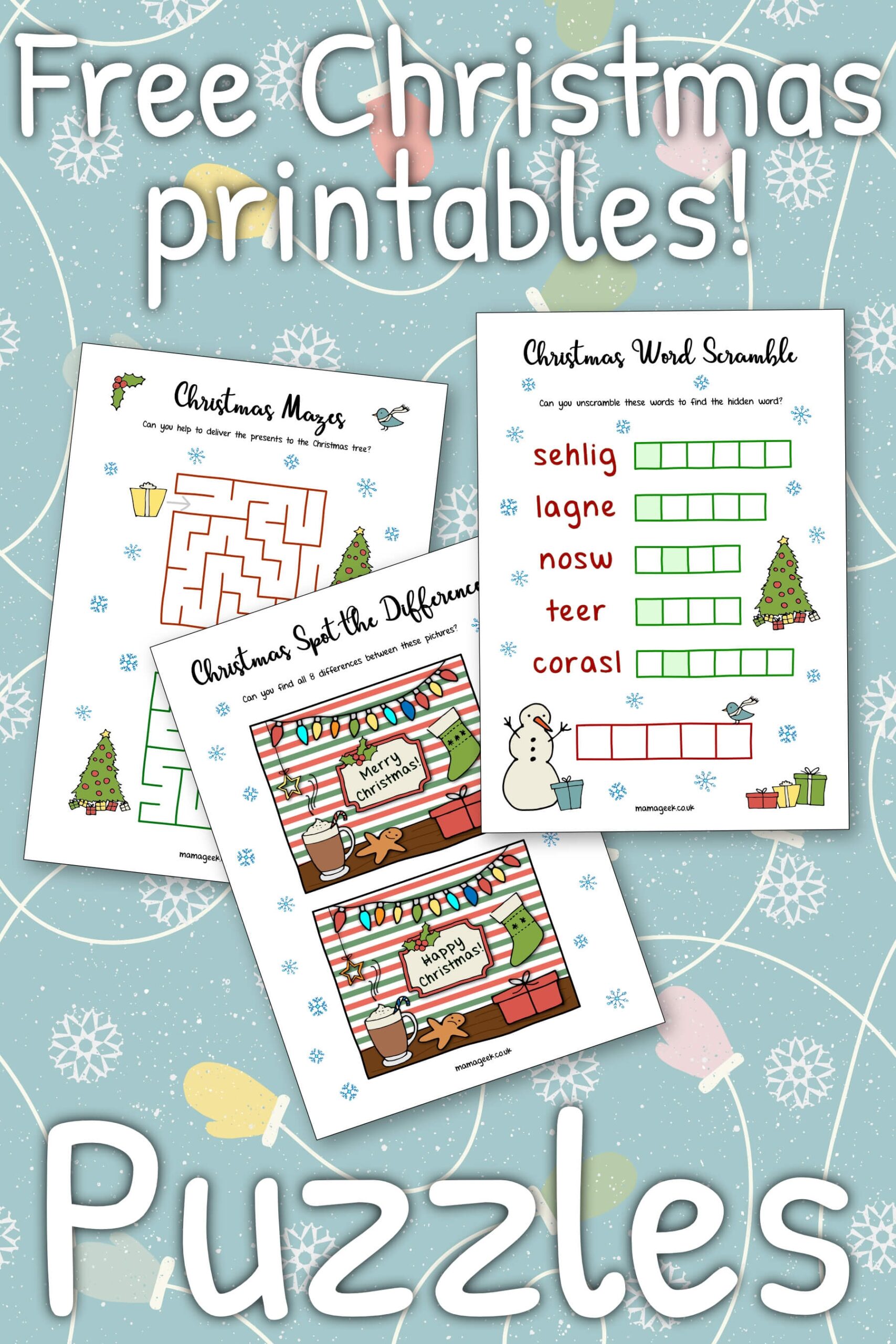 Free Christmas Printables Puzzles Mama Geek Free Christmas Printables Puzzles Mama Geek