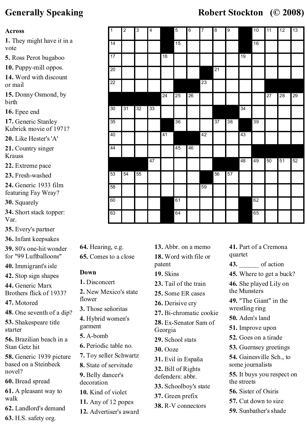 Free Crossword 46 Generally Speaking Beekeeper Crosswords Free Crossword 46 Generally Speaking Beekeeper Crosswords