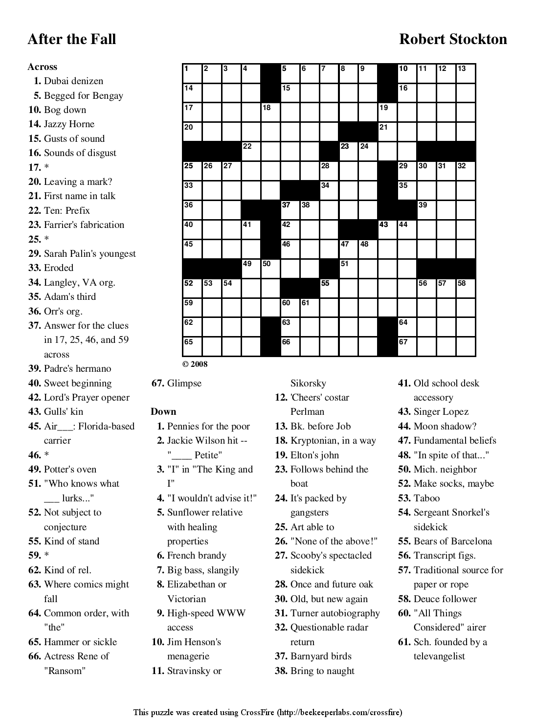 Autumn Crossword Puzzles Printable Autumn Crossword Puzzles Printable
