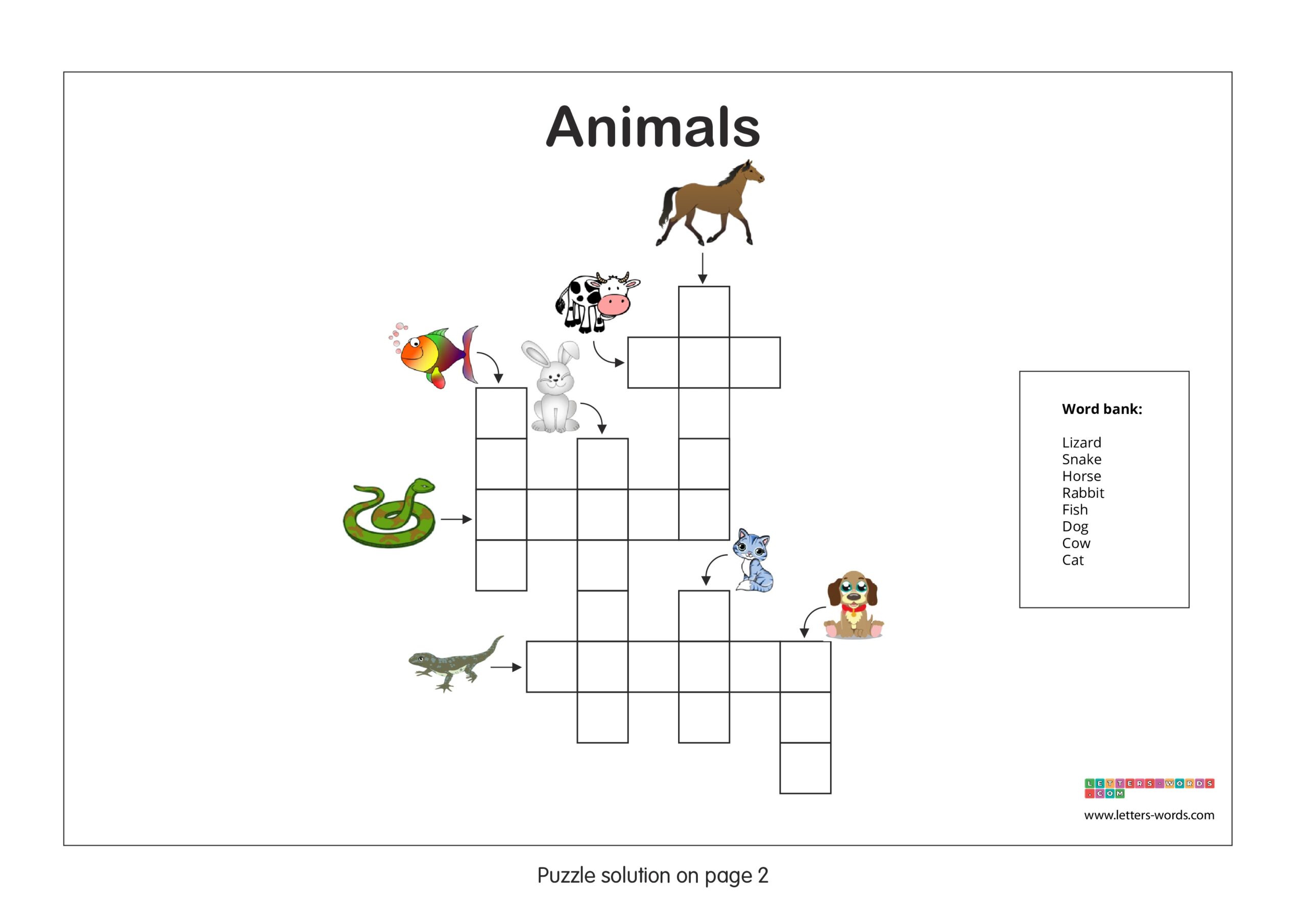 Free Crossword Puzzles For Children With Printable Solutions Free Crossword Puzzles For Children With Printable Solutions