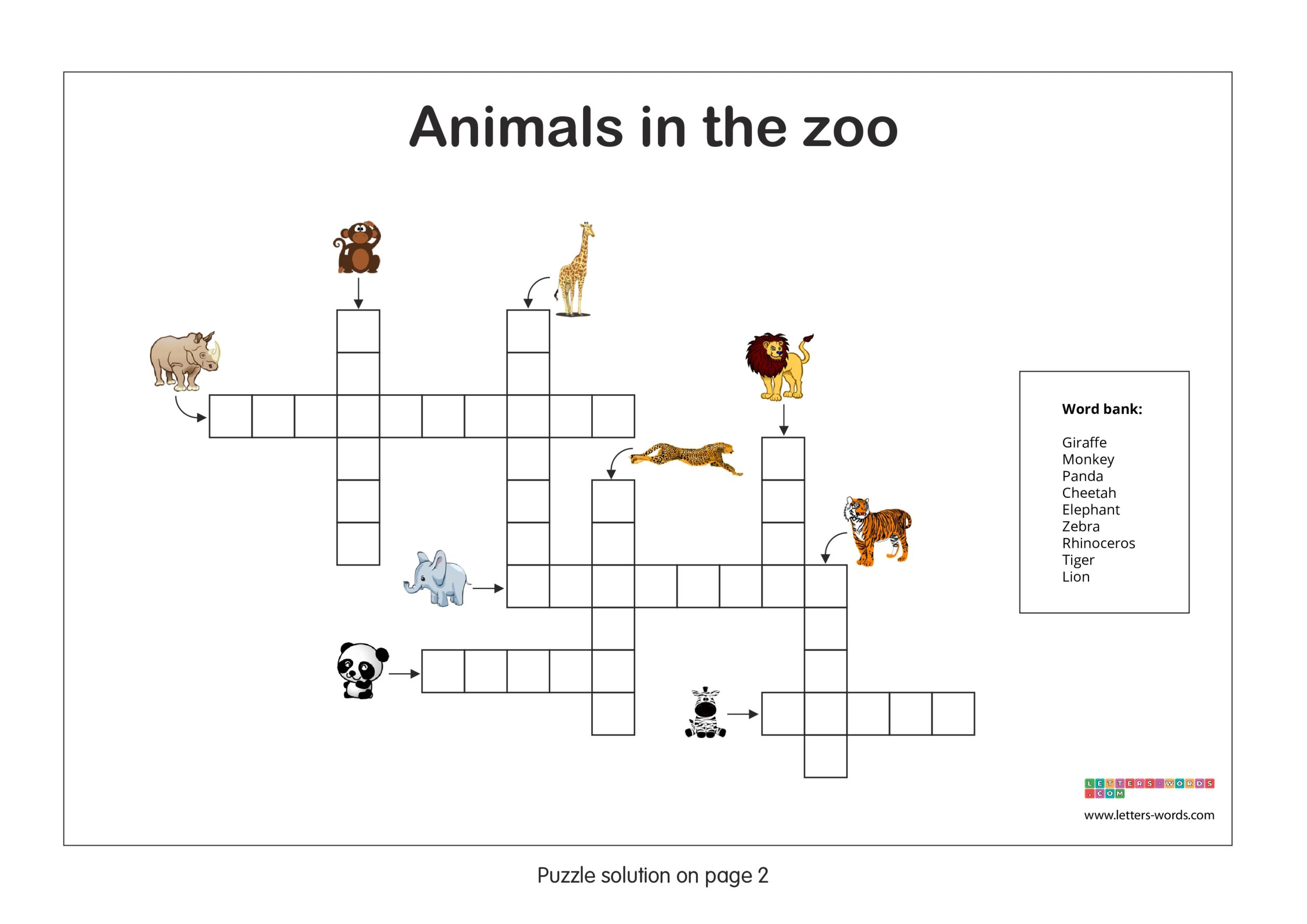 Free Crossword Puzzles For Children With Printable Solutions Free Crossword Puzzles For Children With Printable Solutions