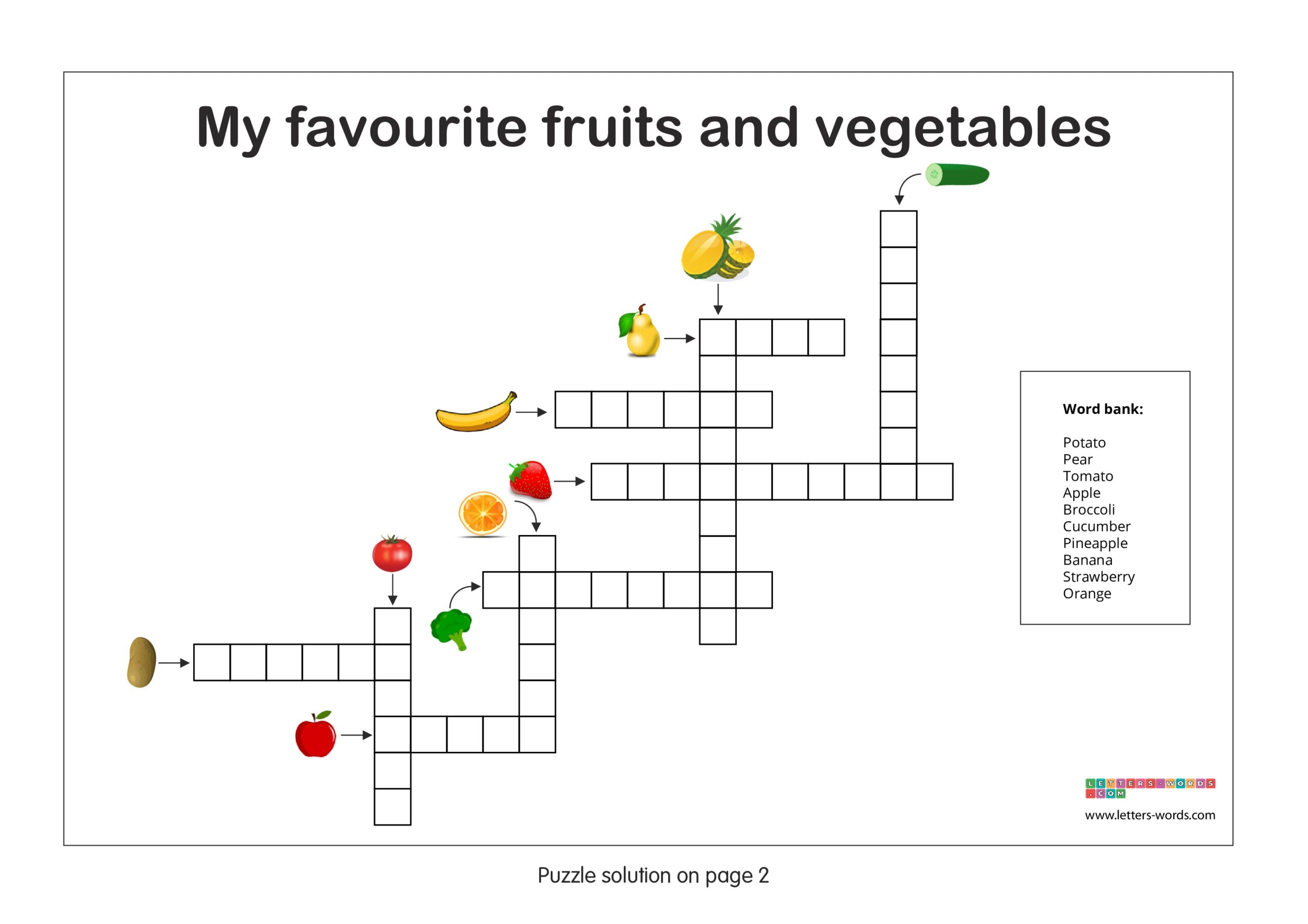 Free Crossword Puzzles For Children With Printable Solutions Free Crossword Puzzles For Children With Printable Solutions