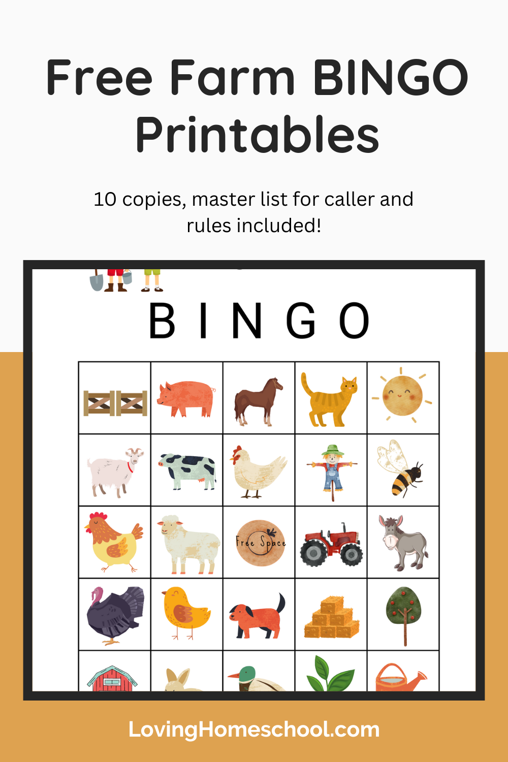 Free Farm BINGO Printables LovingHomeschool Free Farm BINGO Printables LovingHomeschool