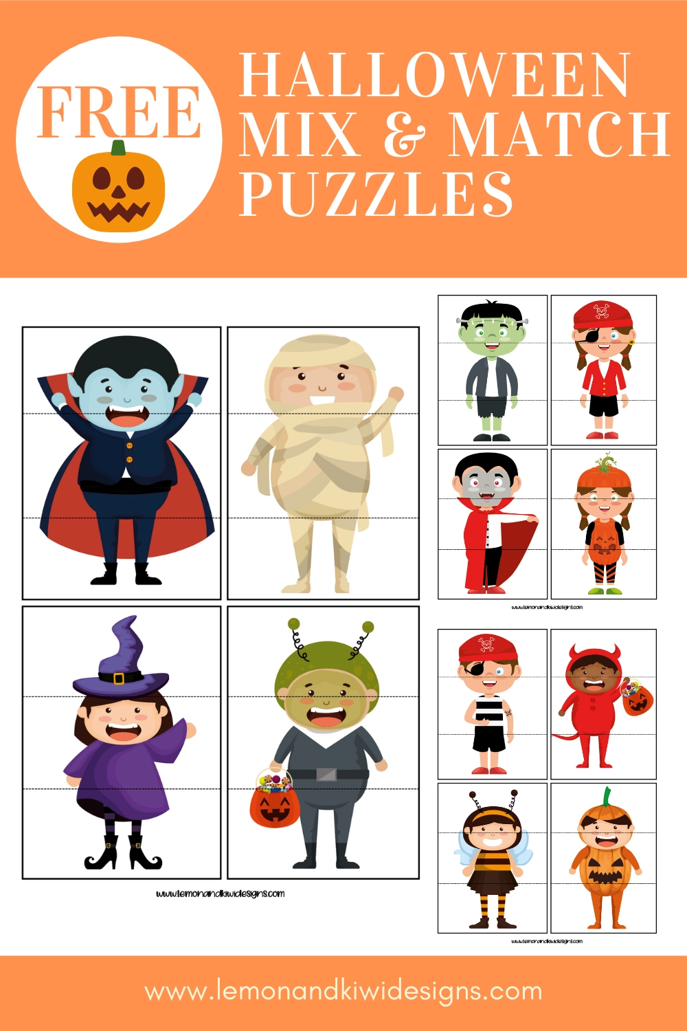 Free Halloween Printable Puzzles Lemon And Kiwi Designs Free Halloween Printable Puzzles Lemon And Kiwi Designs