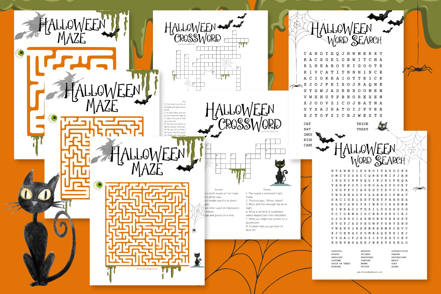 Halloween Crossword Puzzles Free Printable