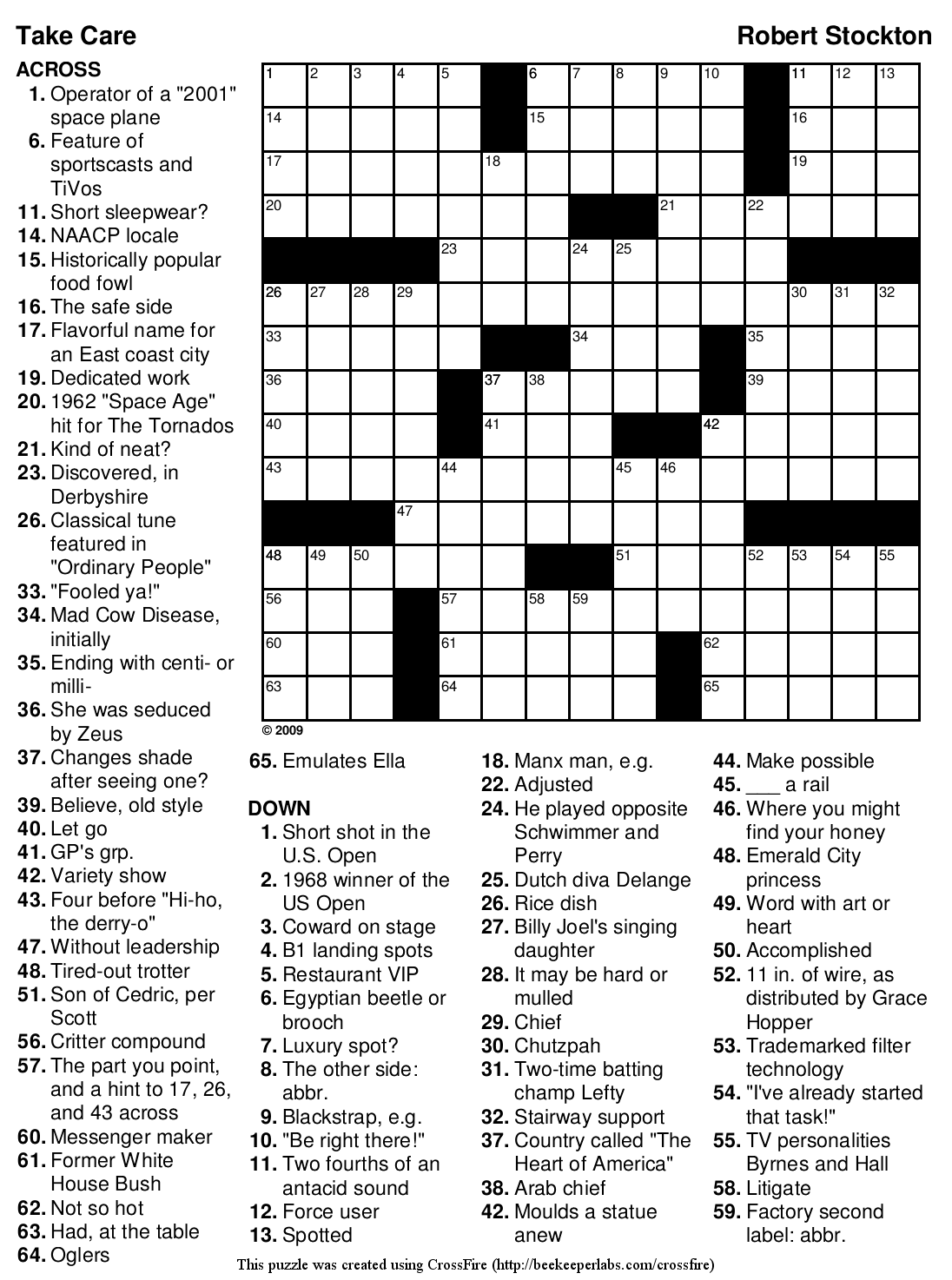 Free On line Crossword 123 Take Care Beekeeper Crosswords Free On line Crossword 123 Take Care Beekeeper Crosswords