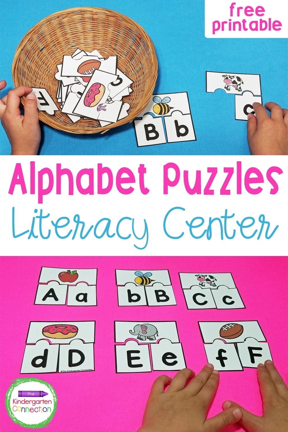FREE Printable ABC Puzzles For Pre K Kindergarten FREE Printable ABC Puzzles For Pre K Kindergarten