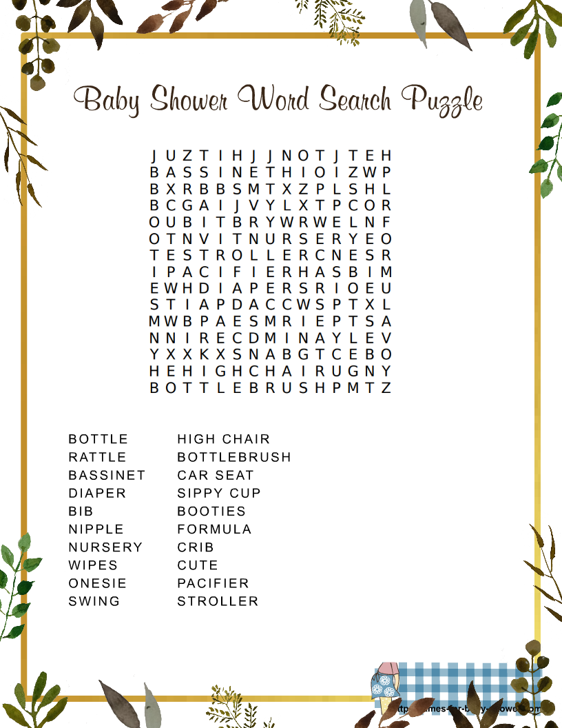 Printable Crossword Puzzles About Babies Printable Crossword Puzzles About Babies