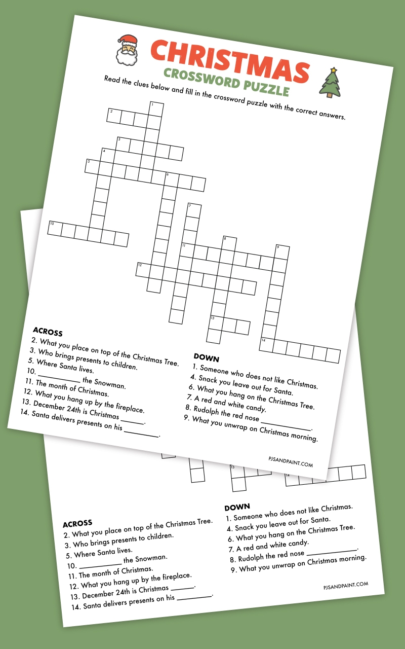 Crossword Puzzles Christmas Printable